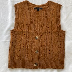 Women’s button up vest